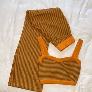 Zara knit crop set